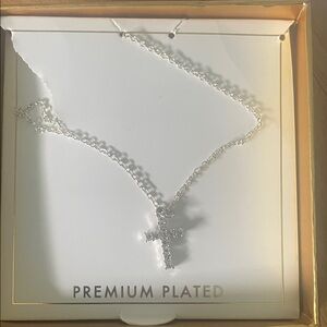 Silver Stainless steel Cross Pendant Necklace